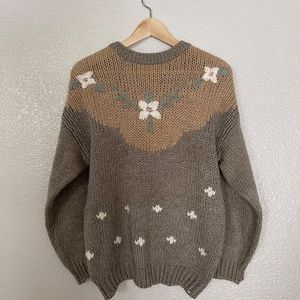 Huntington Ridge 90s Hand Knitted Sweater Size Large
